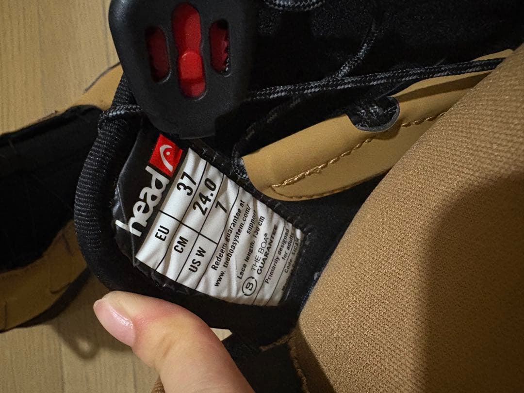 HEAD STRIKE BOAシステム スノーボードブーツ ベージュ24cm