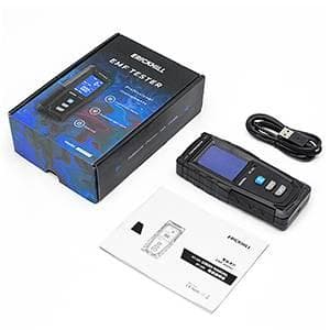 充電式電磁波測定器 LCD 警報機能付き 最新モデル