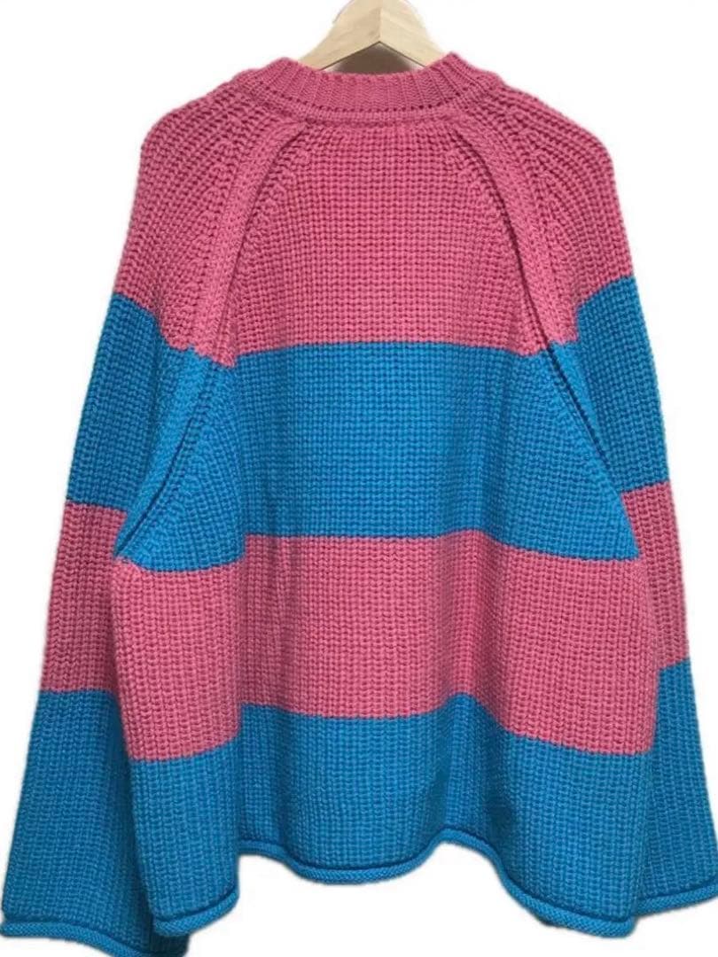 KIDILL キディル　2022aw　オーバーサイズ・ボーダーニット　イギリス製