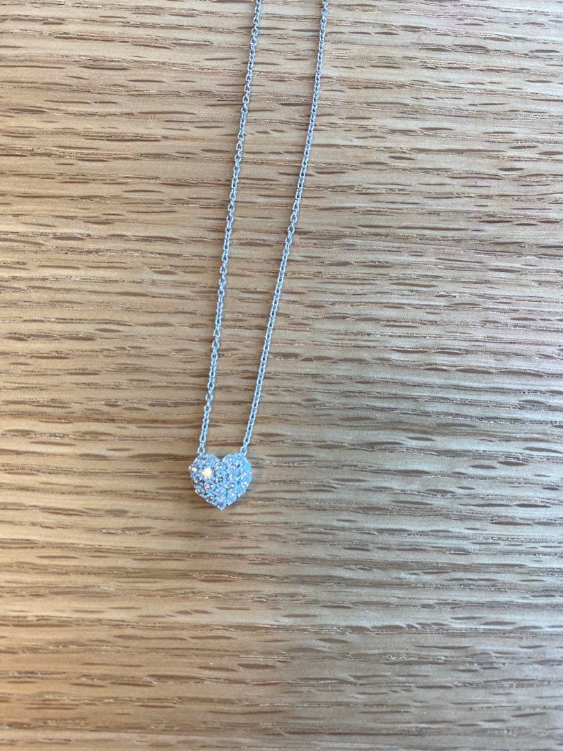 K*様 ポンテヴェキオ ネックレス ダイヤ 0.60ct ハート パヴェ K18