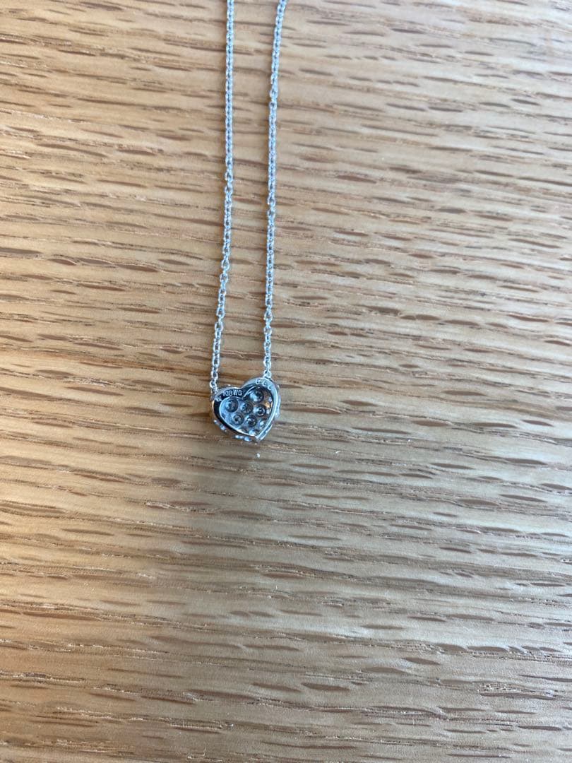 K*様 ポンテヴェキオ ネックレス ダイヤ 0.60ct ハート パヴェ K18