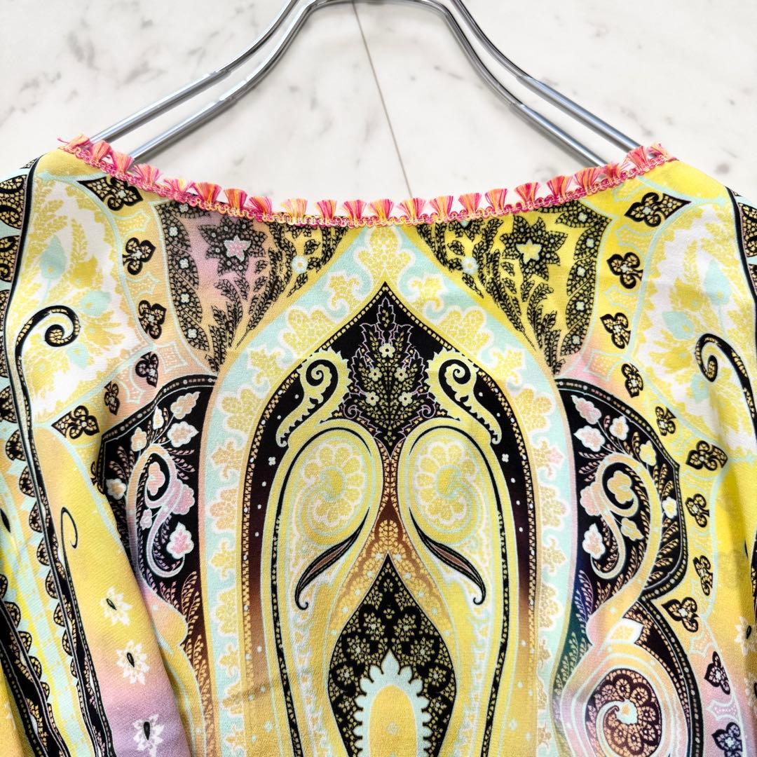 【美品】ETRO エトロ シルク フリンジ ペイズリー チュニック