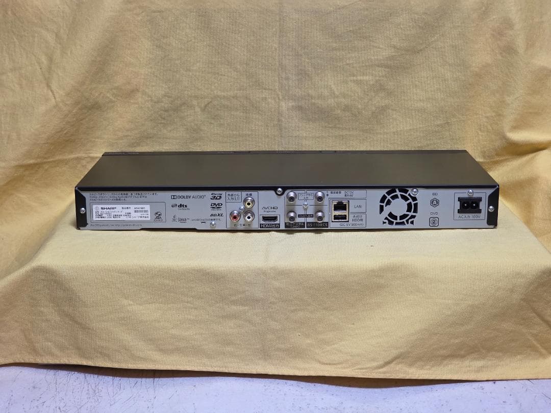 SHARP AQUOS BDレコーダー BD-NW520　2018年製 整備品