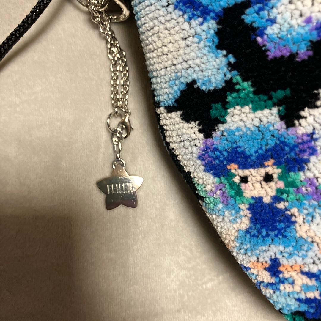 フェイラー　花柄刺繍ショルダーバッグ