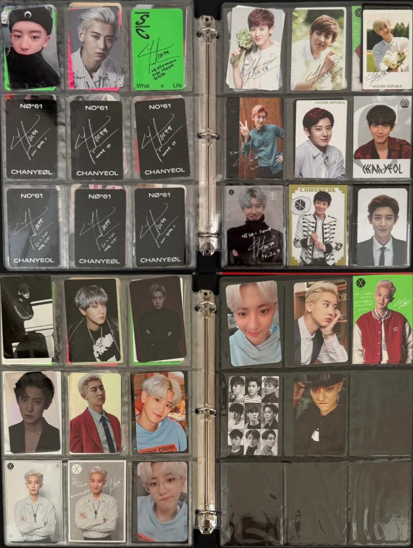 EXO チャニョル トレカ 75枚 Tempo公式バインダーセット