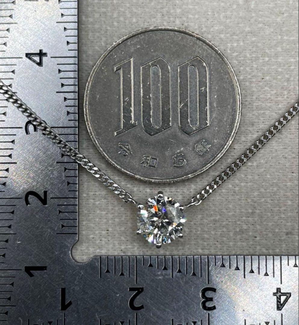 専用JA148★高級 大粒 ダイヤモンド1.07ct プラチナ ネックレス