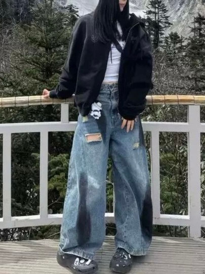 badblood グレー ジャケットパーカー 男女兼用 M