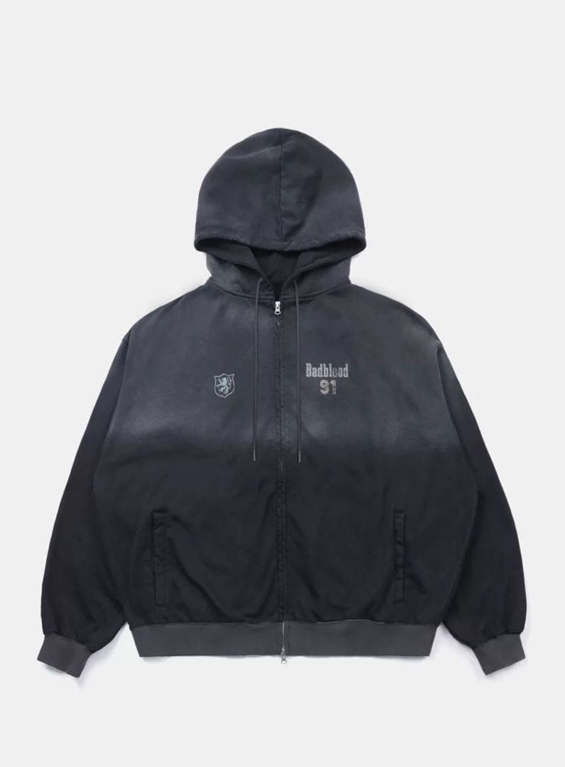 badblood グレー ジャケットパーカー 男女兼用 M