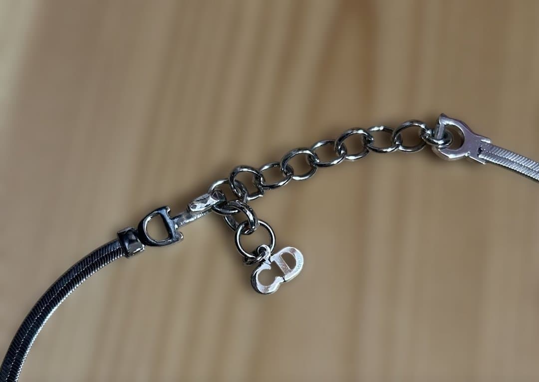 クリスチャンディオール リボンチョーカー ネックレス