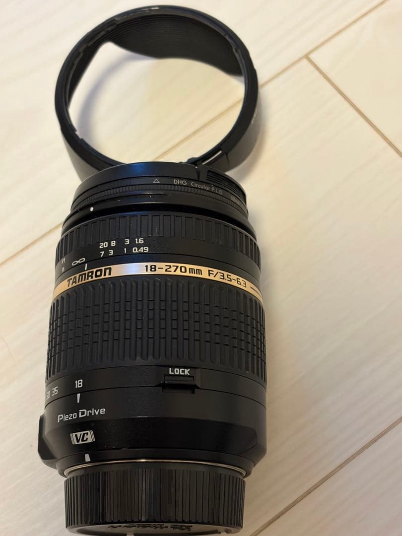 TAMRON 18-270mm F/3.5-6.3 レンズ　円偏向フィルターつき