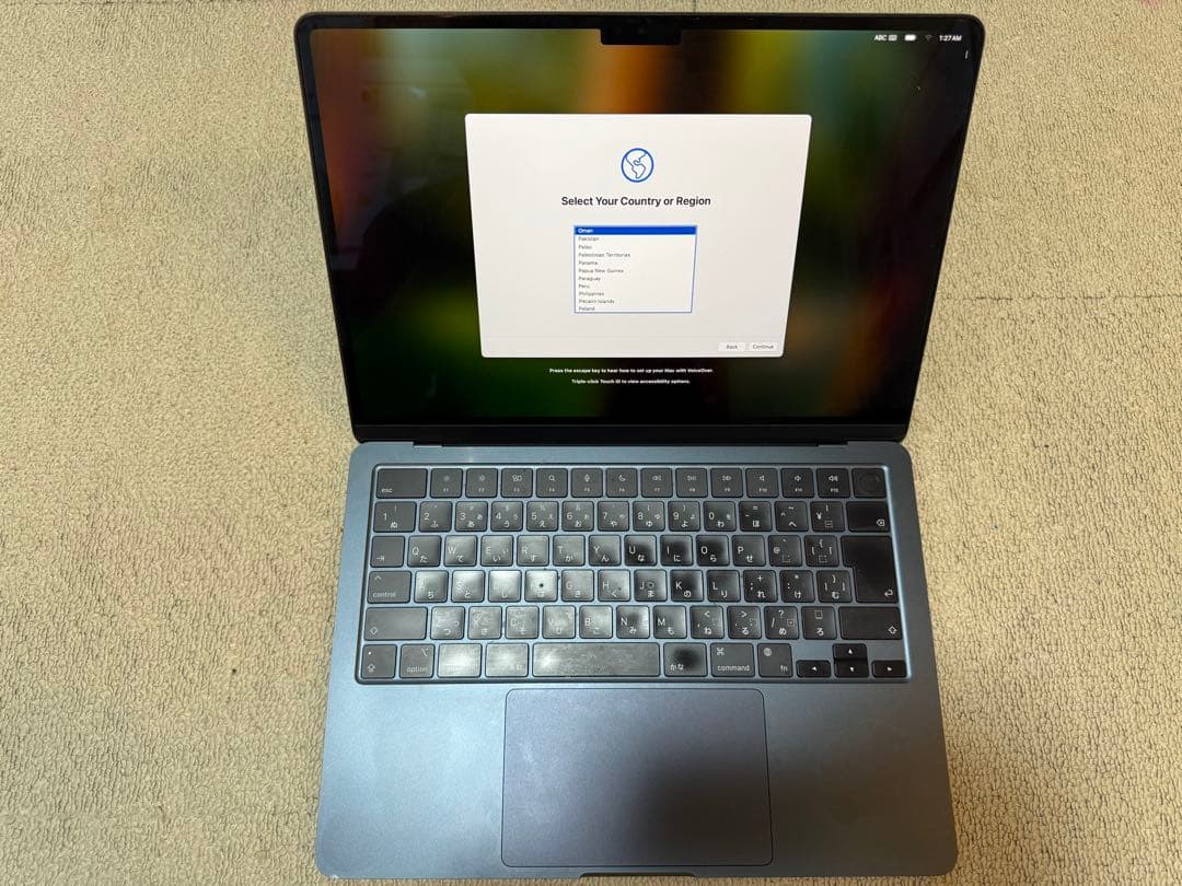 【動作良】MacBook Air M2 (2022)／メモリ16GB／256GB