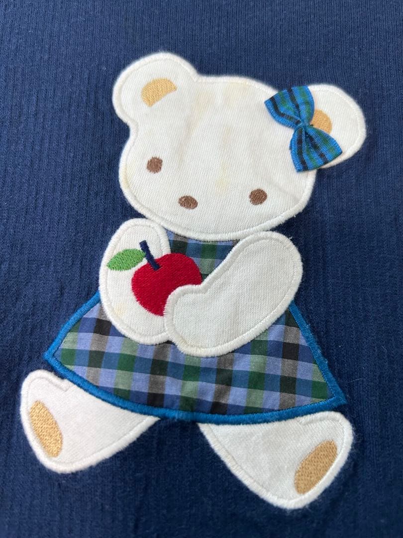 ファミリア　familiar トップスセット　100 ネイビー　マリン　くま