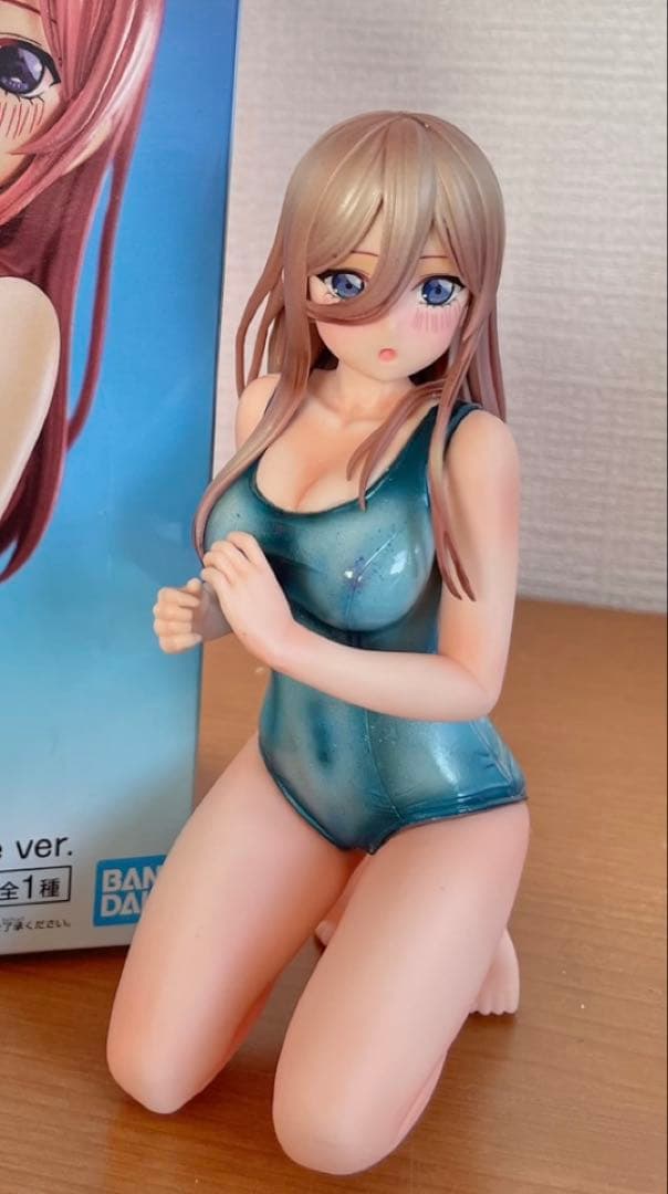 D*l様 五等分の花嫁☆ 中野三玖 /リペイントフィギュア/スクール水着