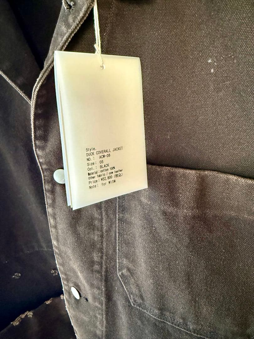 ANCELLM × WISM 25AW DUCK COVERALL JACKET
