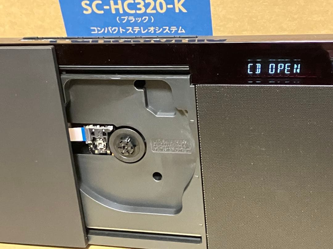 【ほとんど未使用】パナソニック コンパクトステレオシステム SC-HC320-K