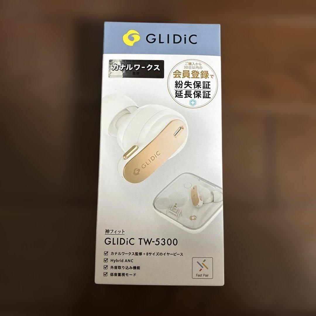 ワイヤレスイヤホン GLIDiC TW-5300 防滴 外音取り込み　白