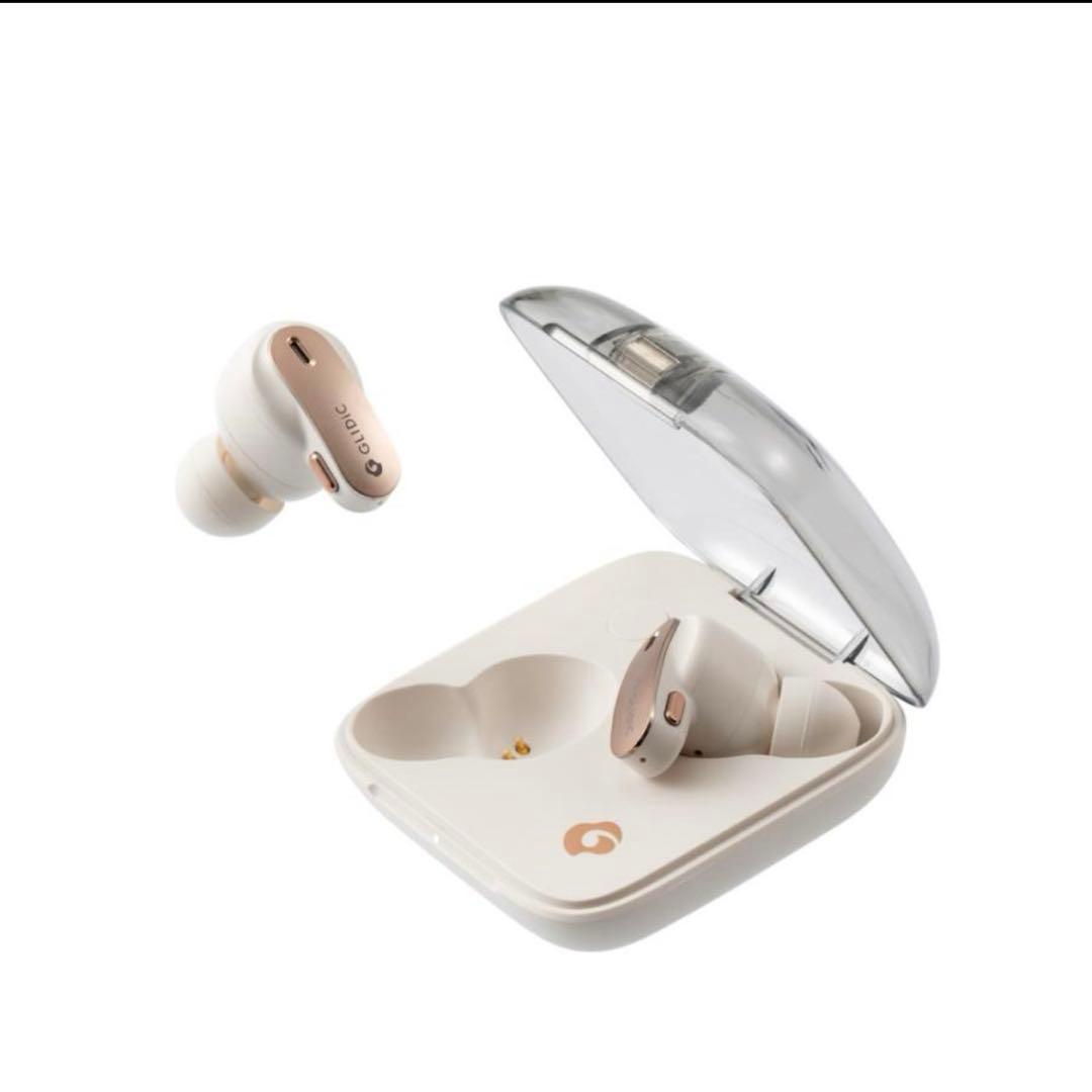 ワイヤレスイヤホン GLIDiC TW-5300 防滴 外音取り込み　白
