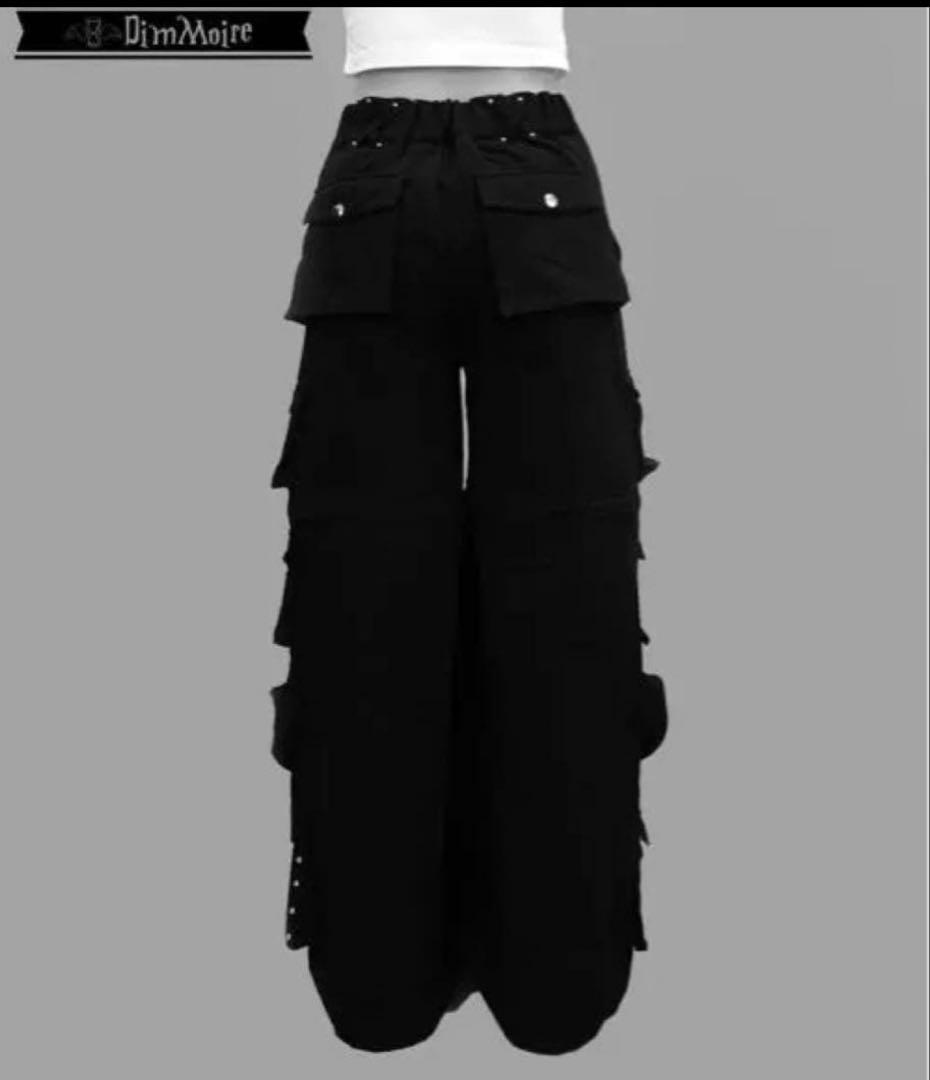 DimMoire スタッズカーゴパンツ 黒 ブラック