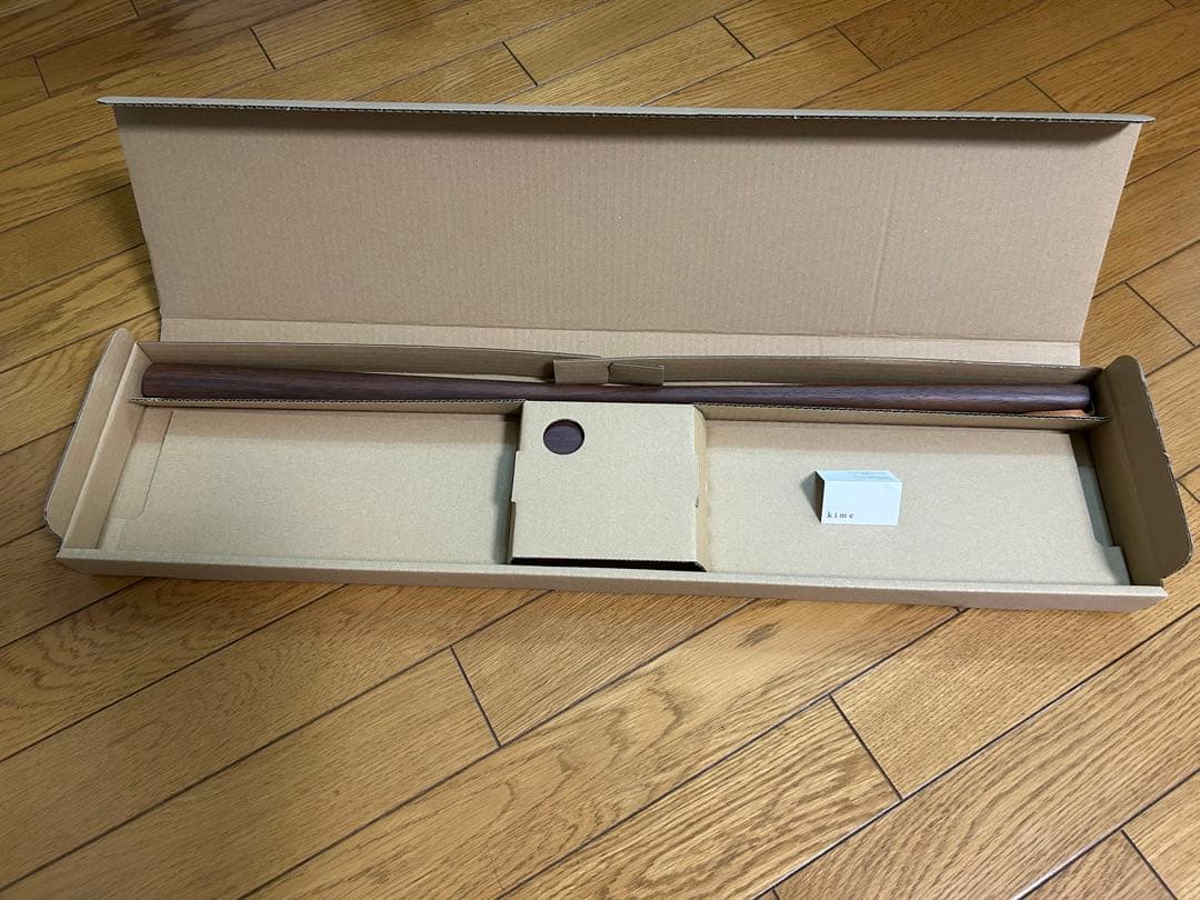 【新品】【未使用】kime ブランド靴べら　ウォルナット