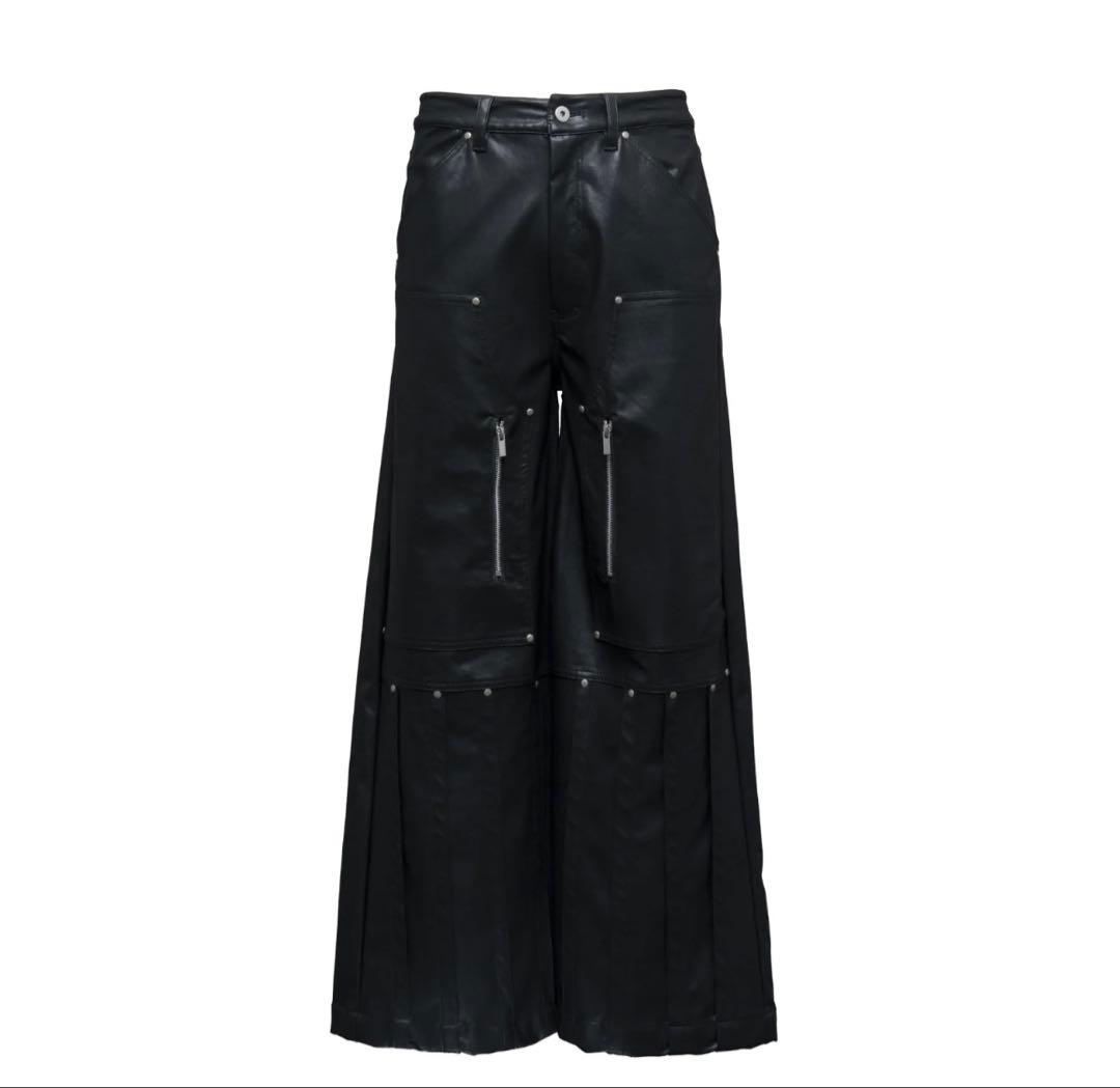 パンツ Jentlouis Double Knee Leather Pants