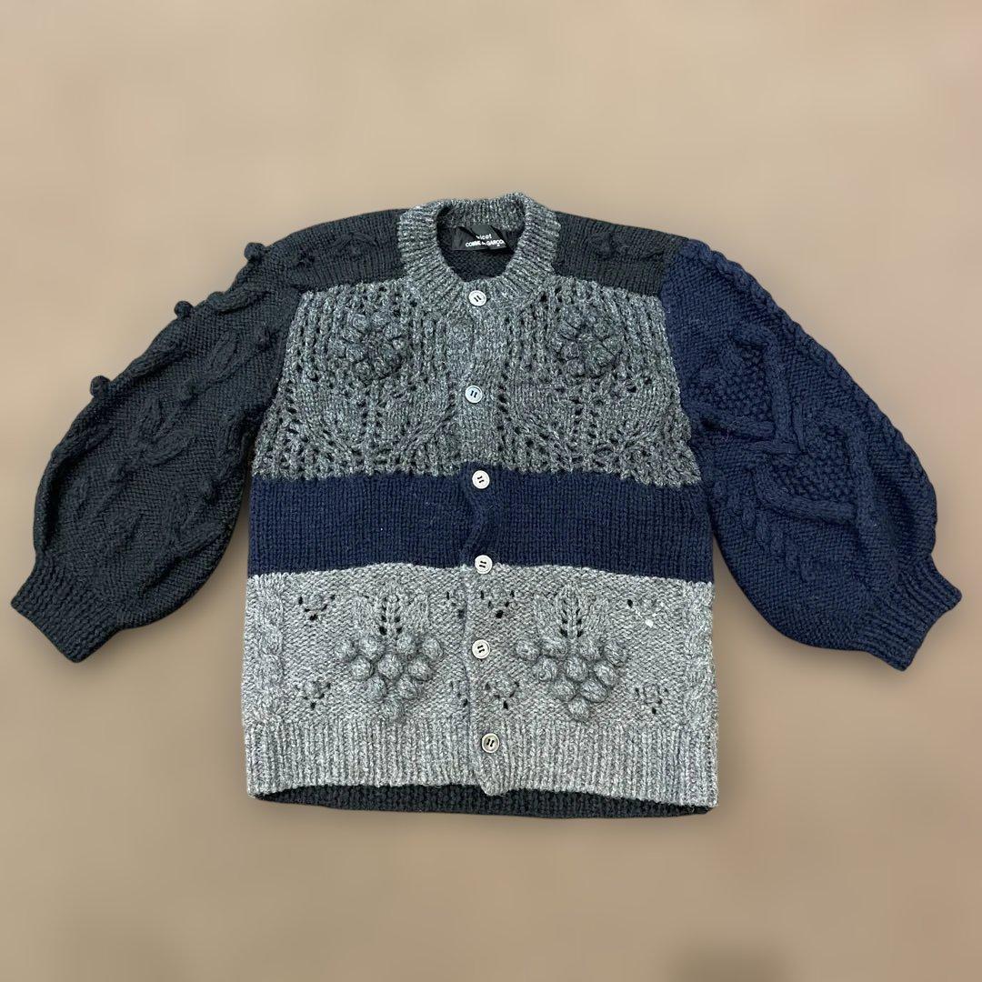 お値下げCOMME des GARÇONS ケーブルニットカーディガン
