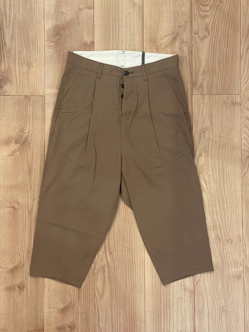 極美品 カズユキクマガイ 強撚コットン ギザ サルエルパンツ 熊谷和幸