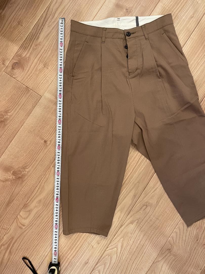 極美品 カズユキクマガイ 強撚コットン ギザ サルエルパンツ 熊谷和幸