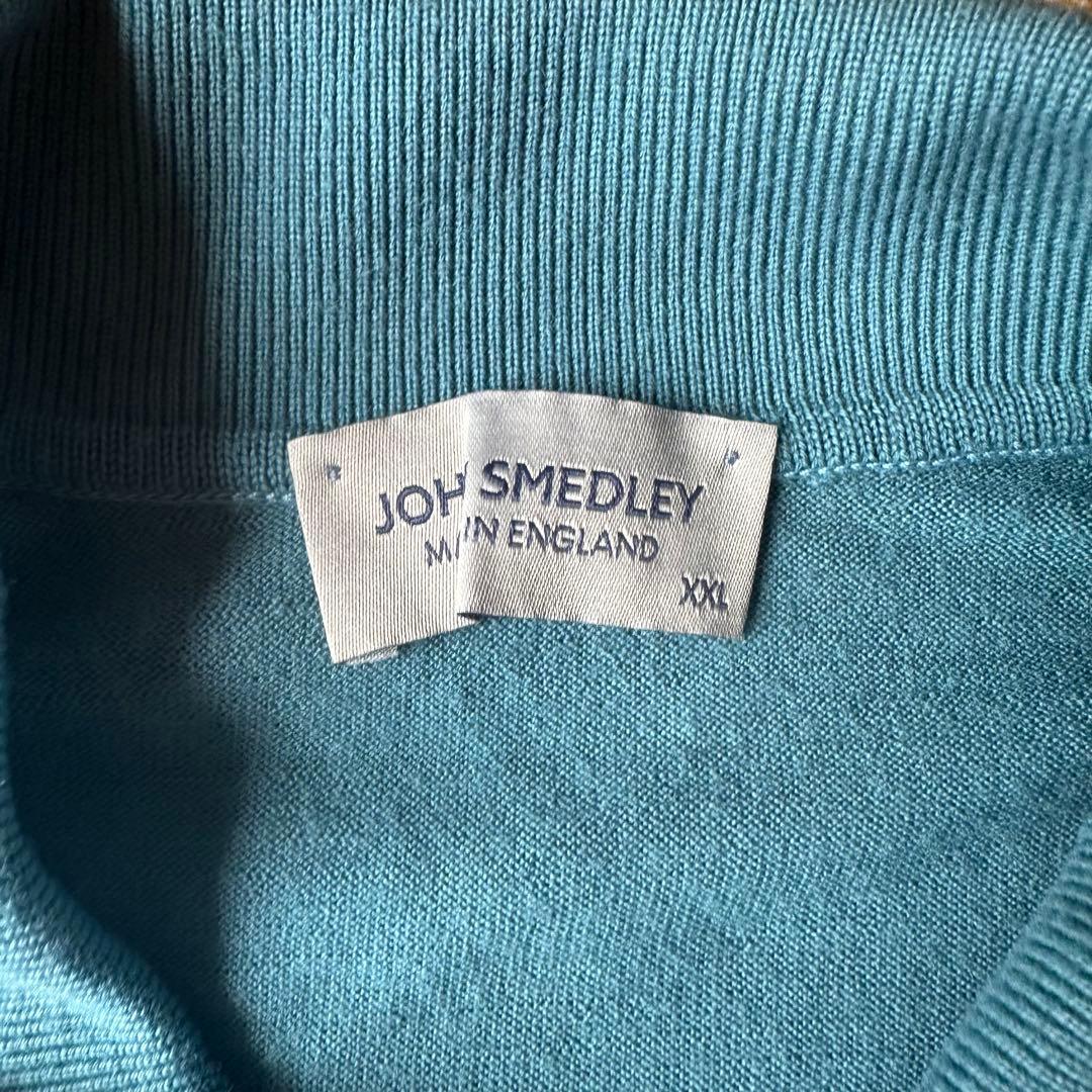 JOHN SMEDLEY ジョンスメドレー DORSET長袖ニットポロ XXL