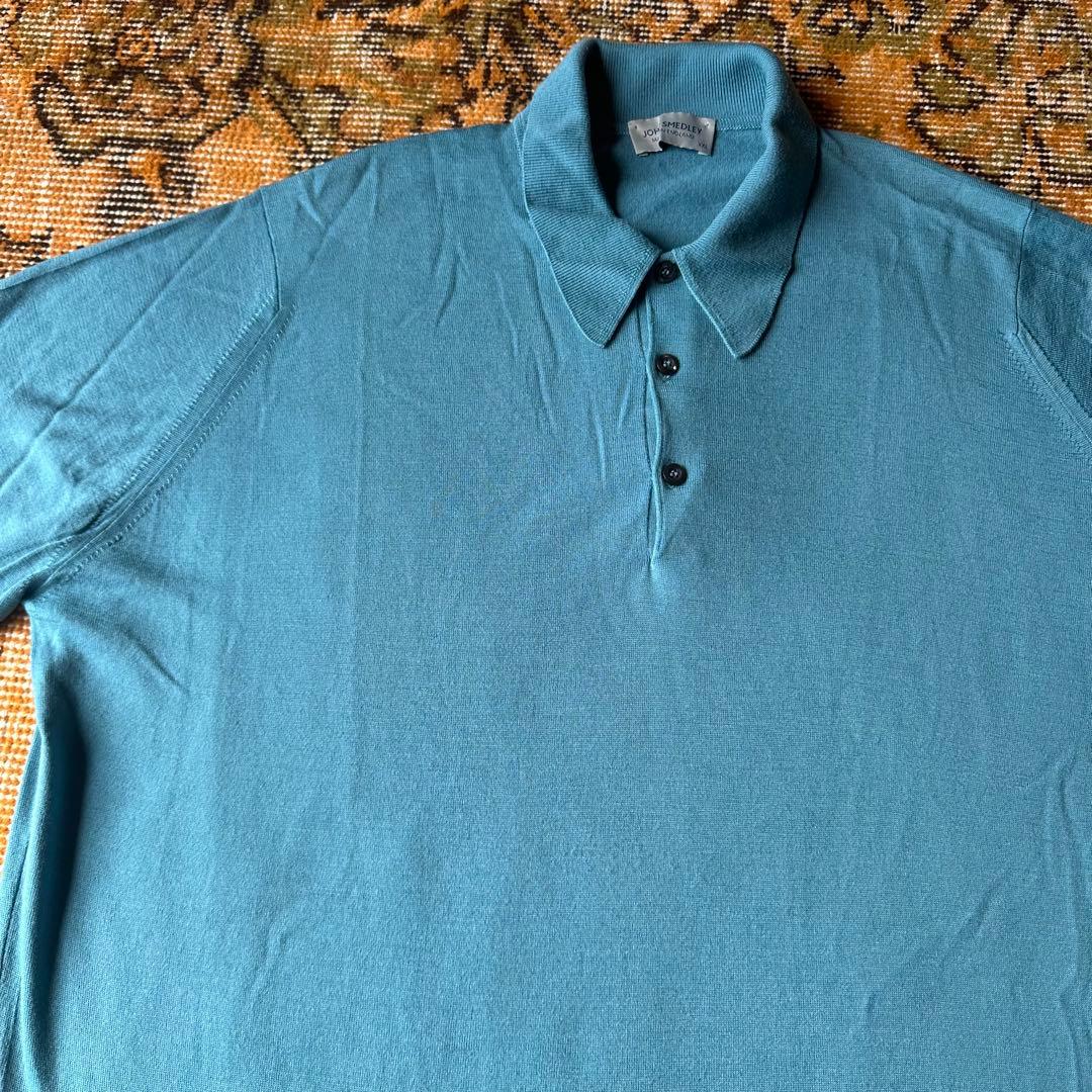 JOHN SMEDLEY ジョンスメドレー DORSET長袖ニットポロ XXL