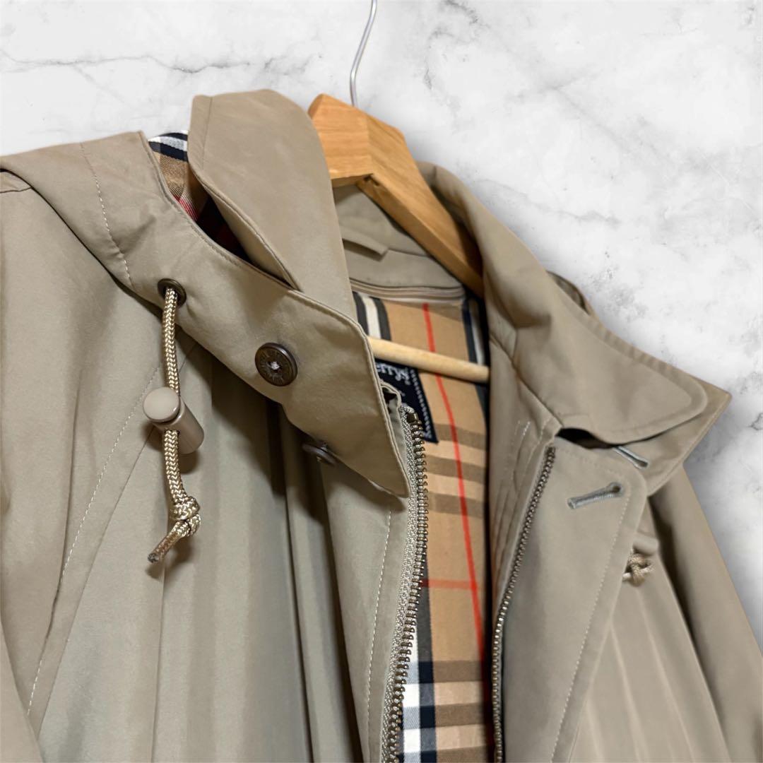 極美品 バーバリーズ ノバチェック モッズコート XL ライナー付