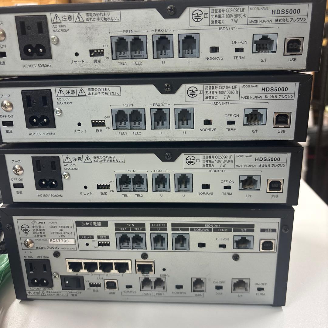 ALEXON 光収容装置HDS5000 ×3 HCA7700 ×1