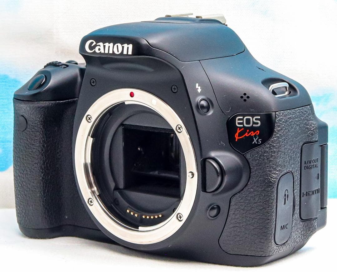 Canon キャノン Kiss X5⭐️スマホ転送⭐️自撮りラクラク⭐️一眼レフ