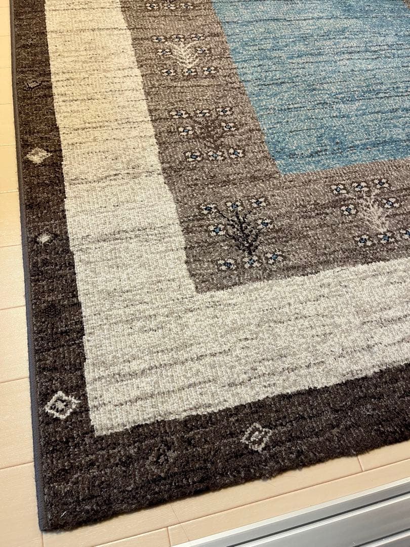 カーペット ラグマット 絨毯 133×195 ギャッベ風 東京インテリア