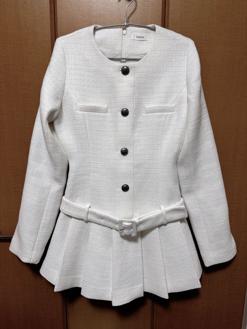 Darich（ダーリッチ） ボックスプリーツツイードミニワンピース