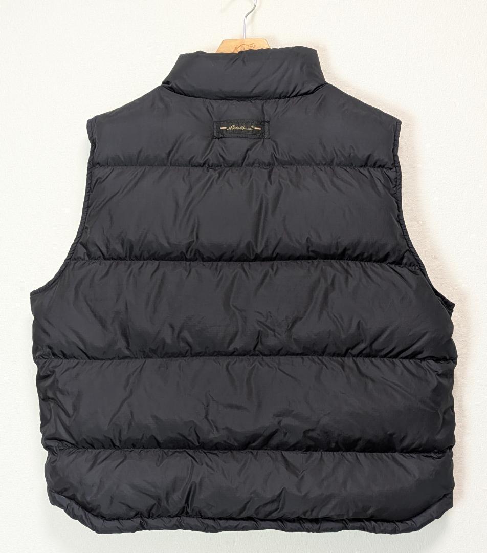 Eddie Bauer エディバウアー　黒　ブラック ダウン ベスト XL