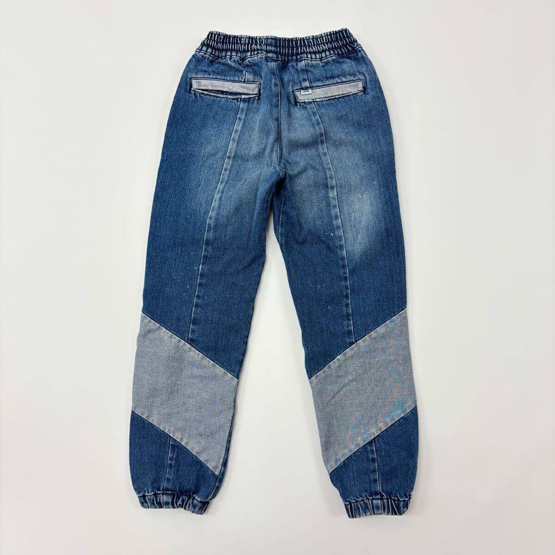 希少 SAPEur KIDS キッズ ヴィンテージ デニム トラック パンツ M