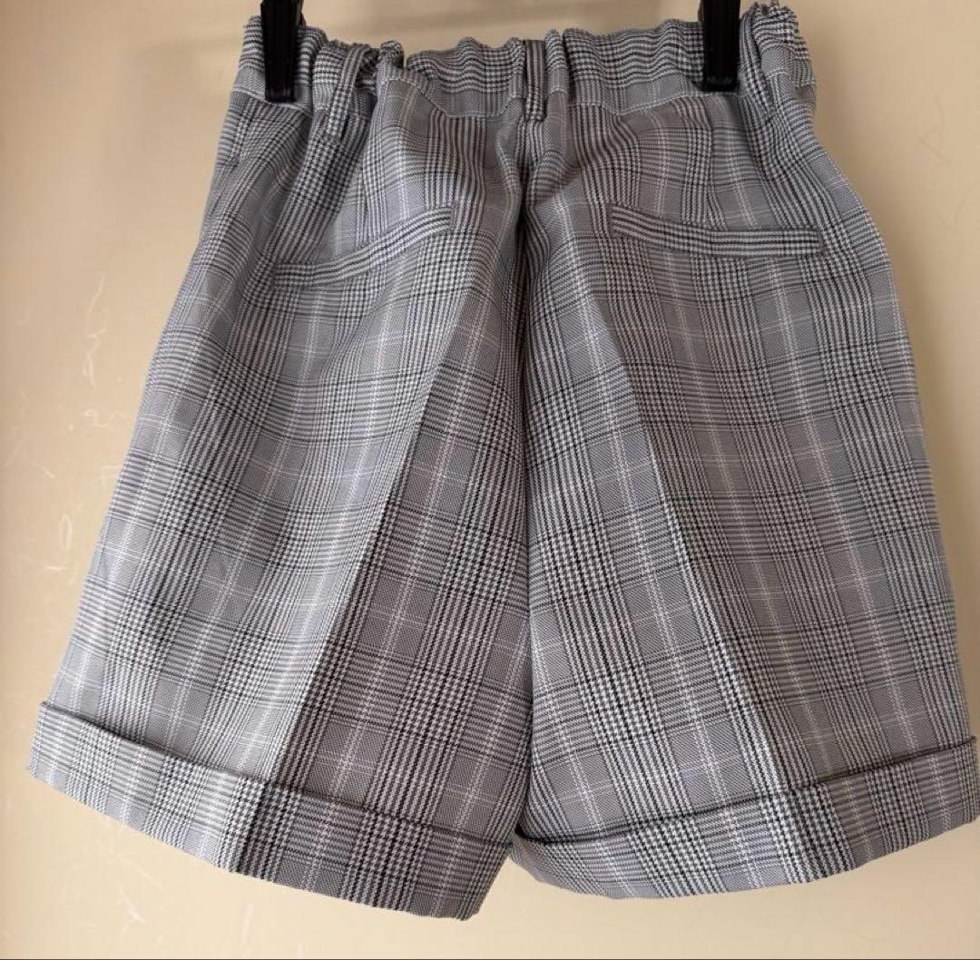 Lovetoxic卒服 チェック柄ブレザーショートパンツ シャツ ネクタイセット