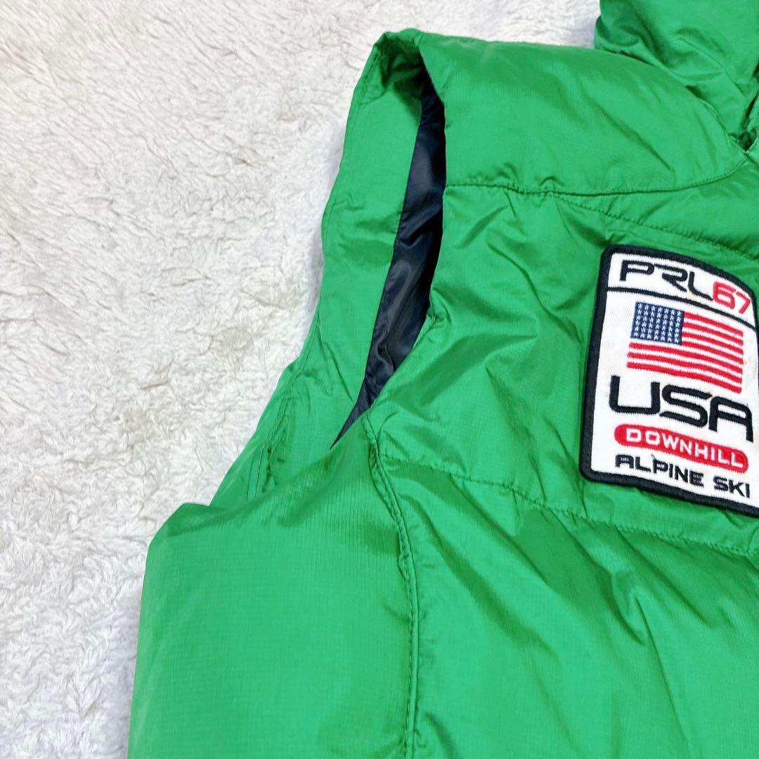 POLO RALPH LAUREN ポロラルフローレン　緑色　ダウンベスト