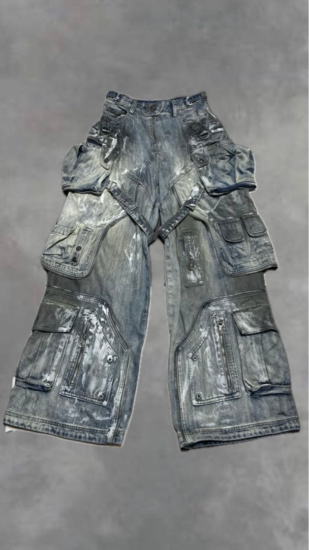 PERSONSOUL デニムカーゴパンツ