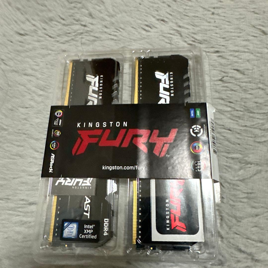 Kingston FURYBEAST DDR4 RGB 3600hz 2枚セット