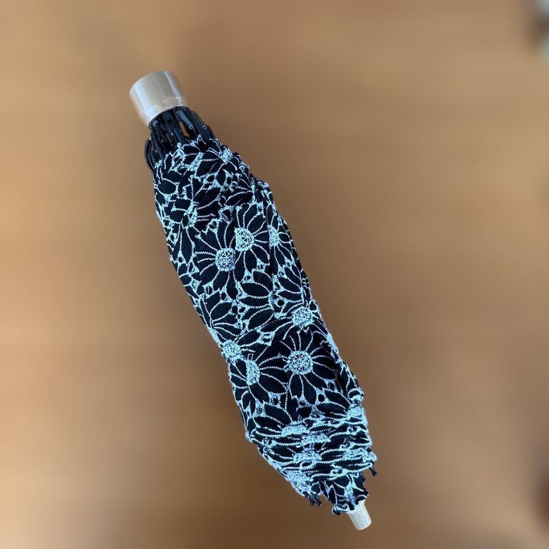 小宮商店　花柄レース折りたたみ日傘