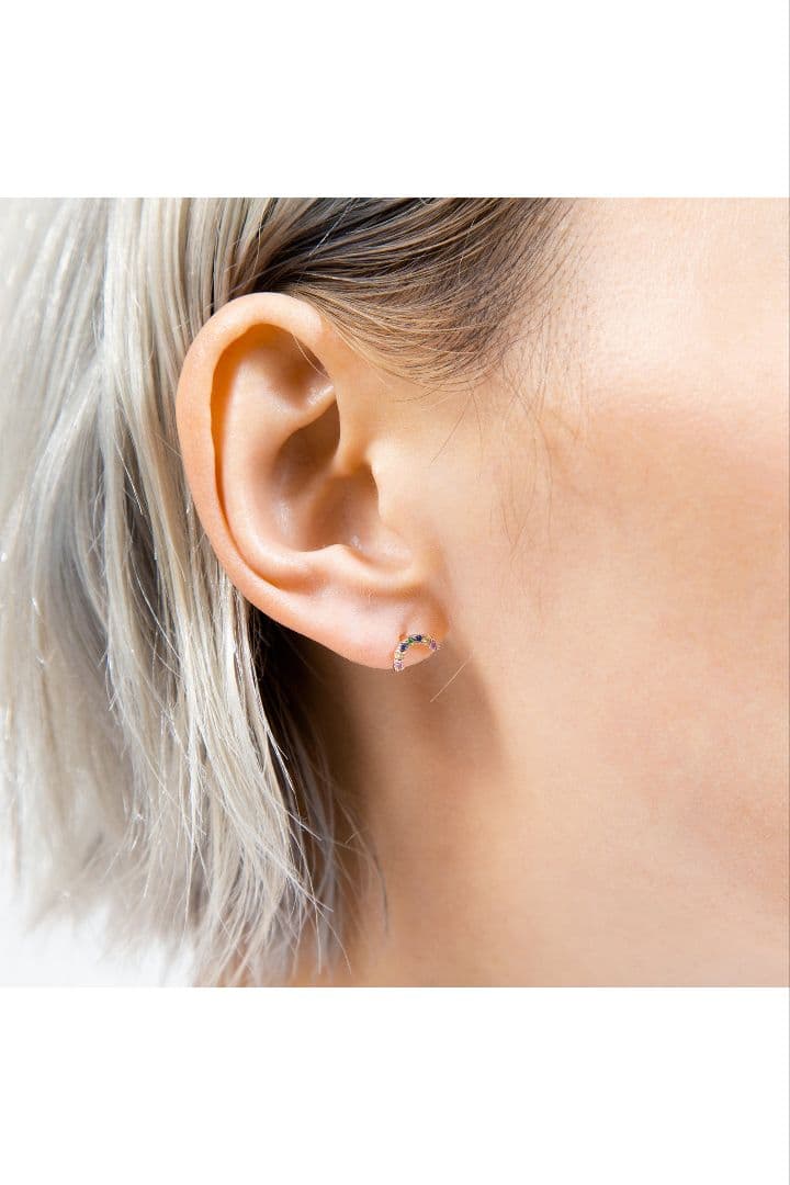Bijou de M ビジュードエム　プチレインボーピアス