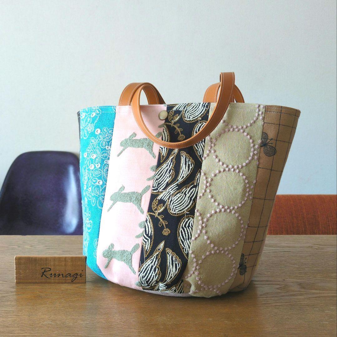 パッチワーク バケツバッグ＊ミナペルホネン