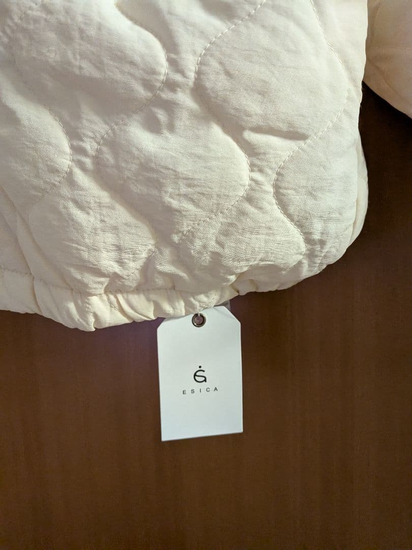 エシカesica　アラン編みニット　キルティング　ブルゾン　ジャケット