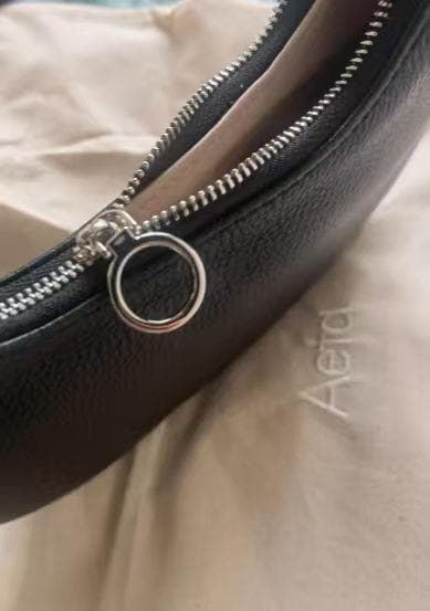 Aeta アエタ ラウンド ワンショルダー Sサイズ ハンドバッグ ブラック