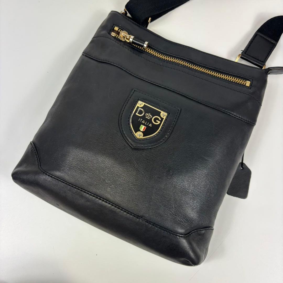 廃盤✨ ドルチェ&ガッバーナ ショルダーバッグ サコッシュ レザー ブラック