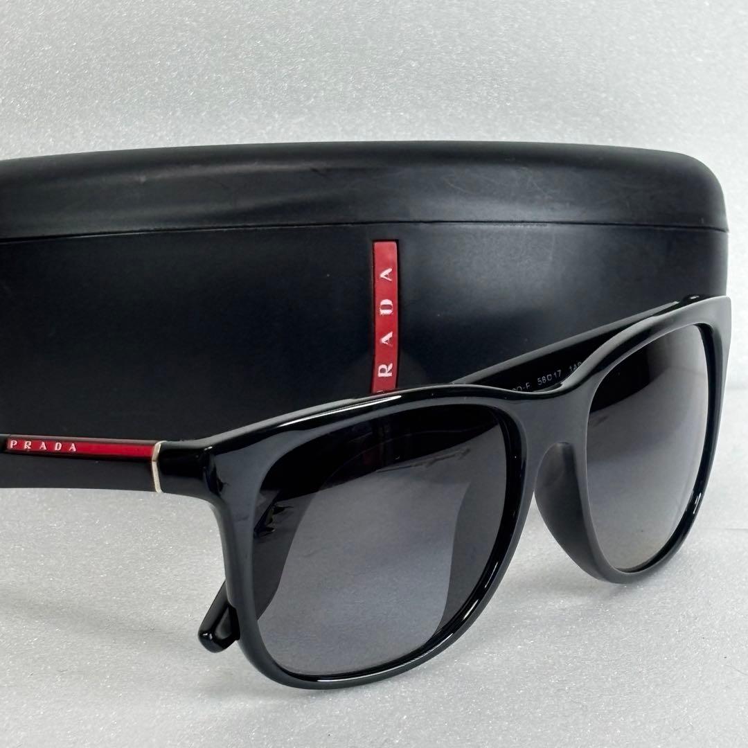 プラダ スポーツ ウェリントン サングラス アイウェア ブランド ロゴ ブラック