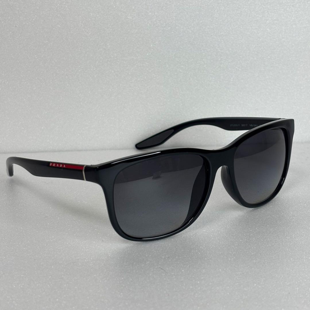 プラダ スポーツ ウェリントン サングラス アイウェア ブランド ロゴ ブラック