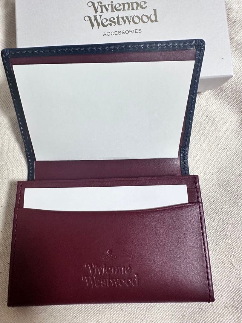 Vivienne Westwood ネイビー名刺入れ