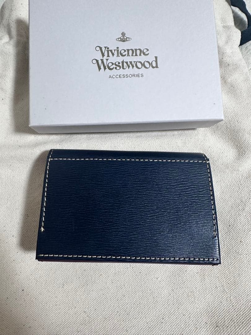 Vivienne Westwood ネイビー名刺入れ